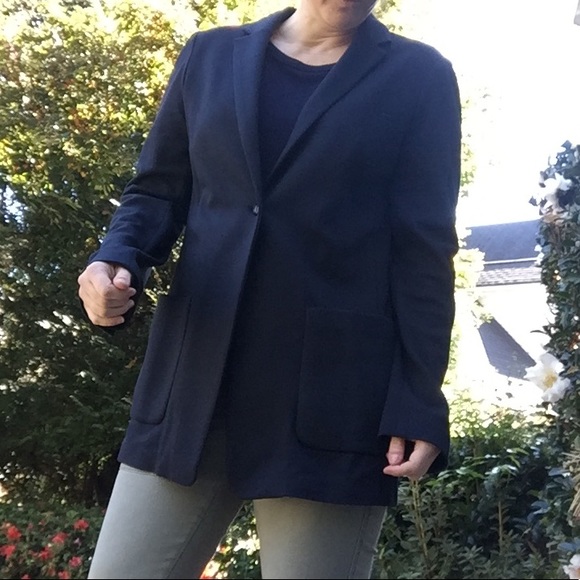 Banana Republic Navy blue jacket blazer stretch L - Picture 8 of 8